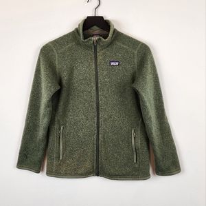 Patagonia Kids Full Zip Better Sweater Dark Green Size Large or 12